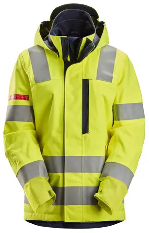 Flammehemmende Vanntett skalljakke for dame, High-Vis klasse 3