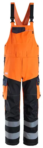Snekkerbukse med forsterket fremside av ben, High-Vis oransje, Klasse 2