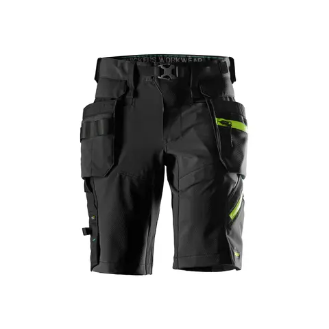 Softshellshorts med stretch og avtakbare hylsterlommer