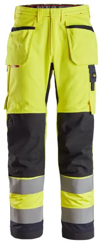 Flammehemmende Arbeidsbukse med hylsterlommer, High-Vis klasse 2