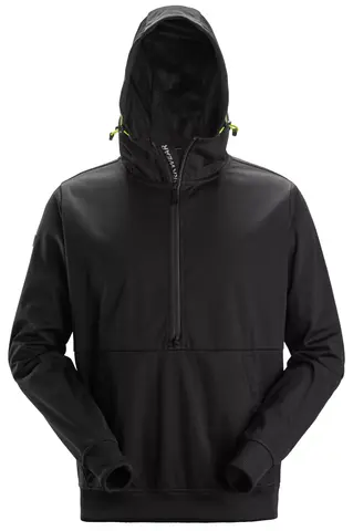 Anorakk i softshell med vindstopper og glidelås