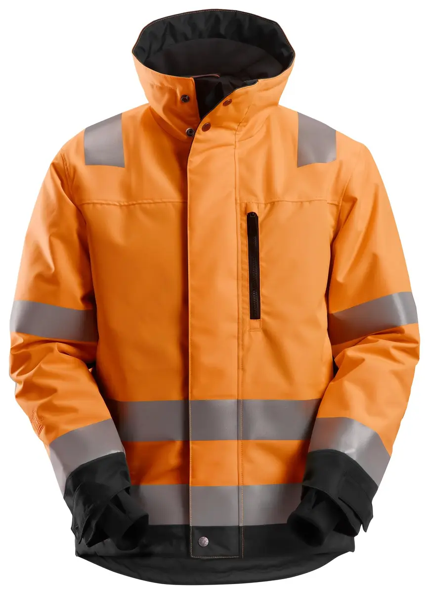 Snickers 1130 37.5® Vinterjakke, Klasse 3 i Vis oransje/Svart