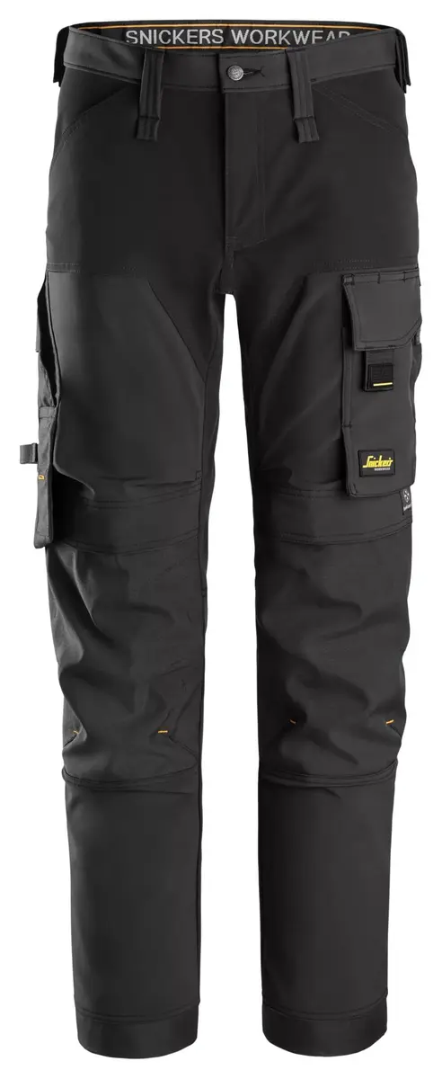 Snickers 6375 Arbeidsbukse med fireveisstretch i Svart/Svart