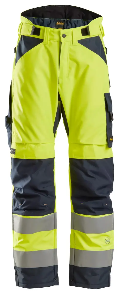 Snickers 6639 37.5® Vinterbukse, Klasse 2 i Vis oransje/Svart
