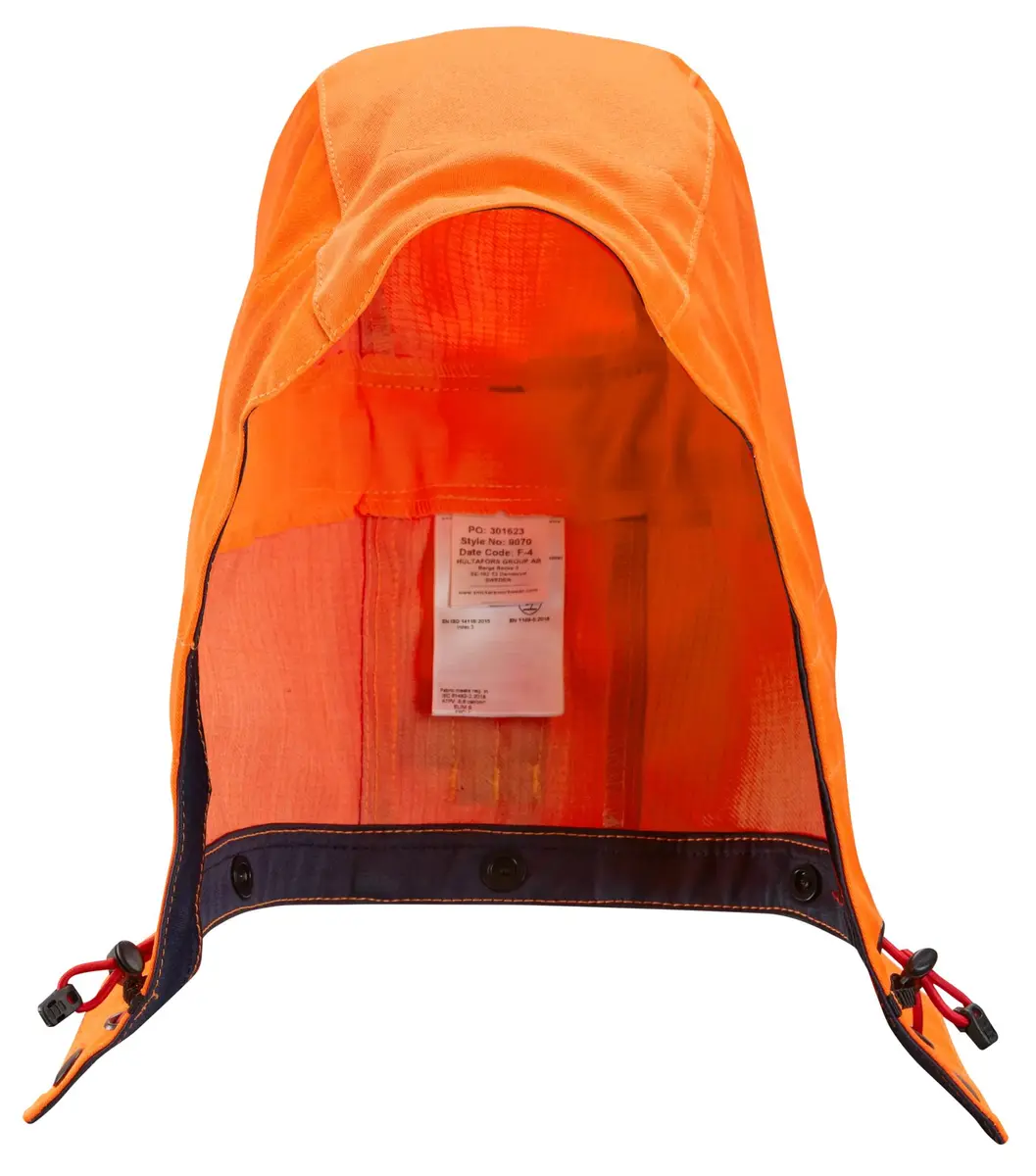 Snickers 9070 Flammehemmende Hette, High-Vis i Vis oransje