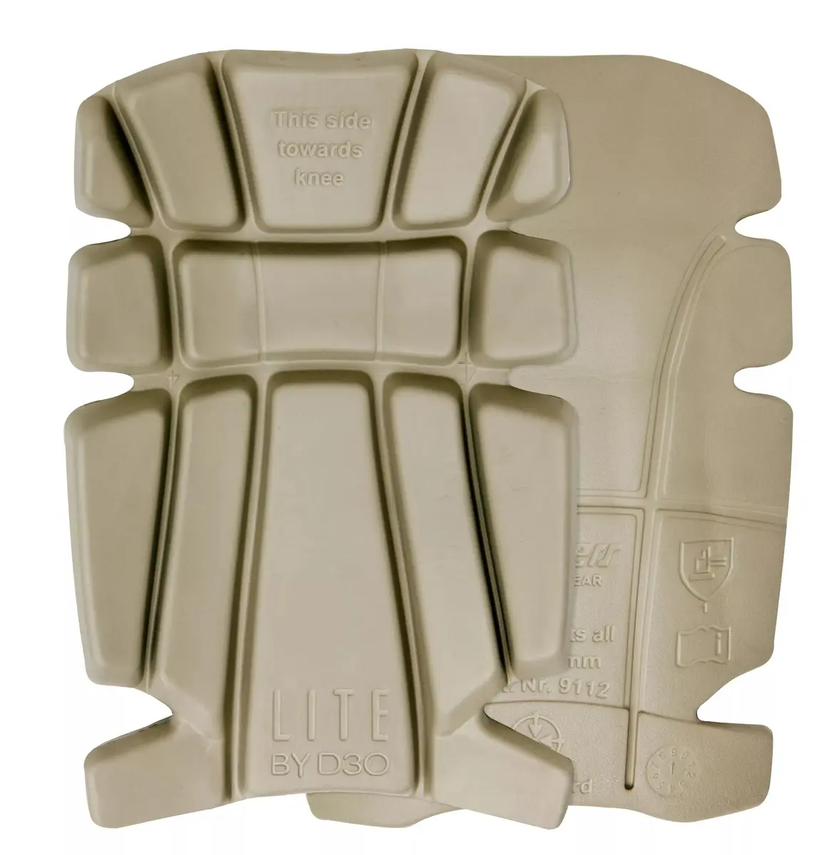 Snickers 9112 D3O® LITE kneputer for håndverkere i Sand
