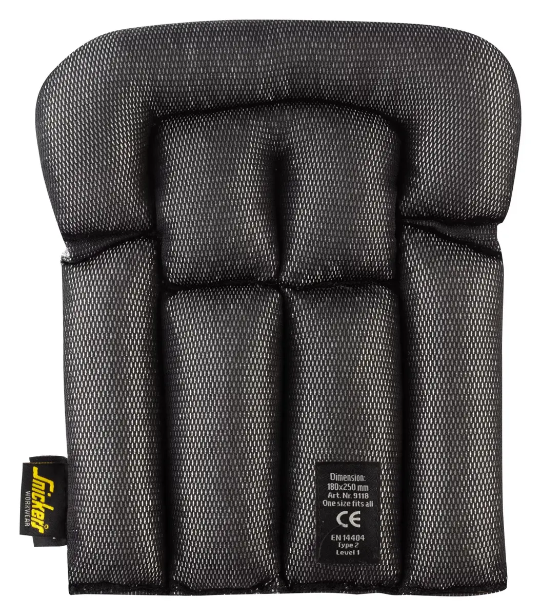 Snickers 9118 Kneputer for gulvleggere i Svart/Aluminium