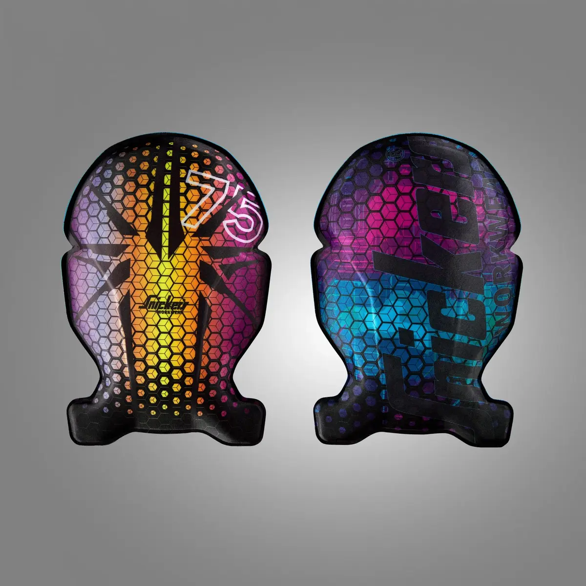 Snickers 9128 Kneputer PowerFoam i Multicolour/Black