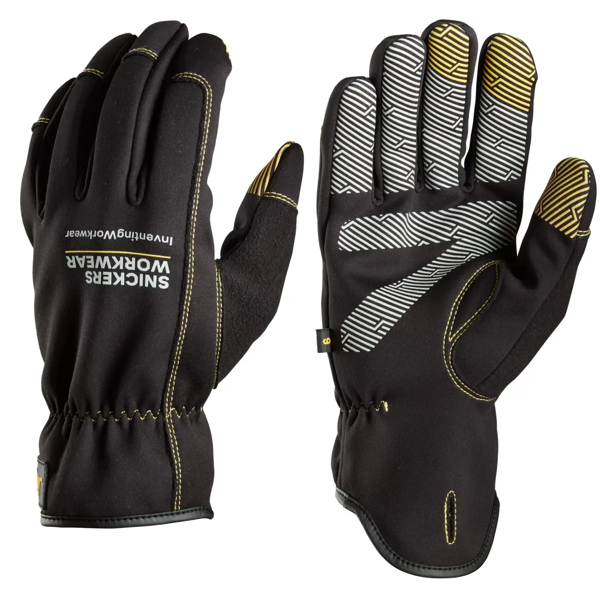 Snickers 9562 Arbeidshansker Weather Flex Dry i Svart